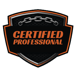 Certified Licensed and Professional badge